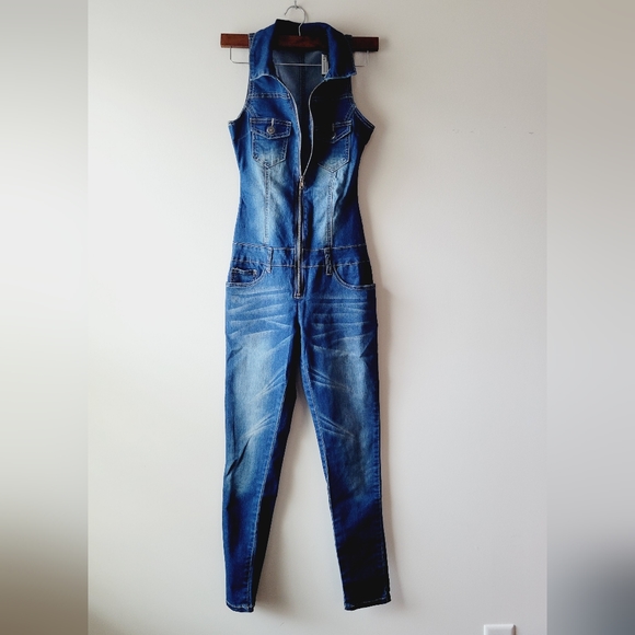 V.I.P Jeans Pants - V.I.P jeans Denim  women's skinny leg romper size 1/2